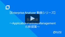 Enterprise Analyzer 製品概要　～Application Portfolio Managementの新提案～